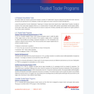 Information on Trusted Trader Programs