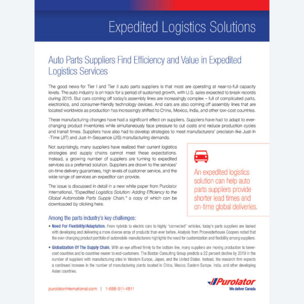 Expedited Logistics Solutions