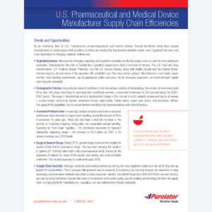 Medical device manufacturer supply chain