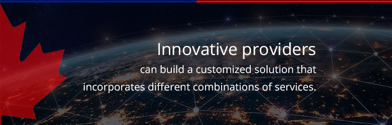 innovative providers can build a customized solution that incorporates different combinations of services