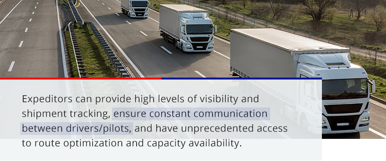 expeditors can provide high levels of visibility