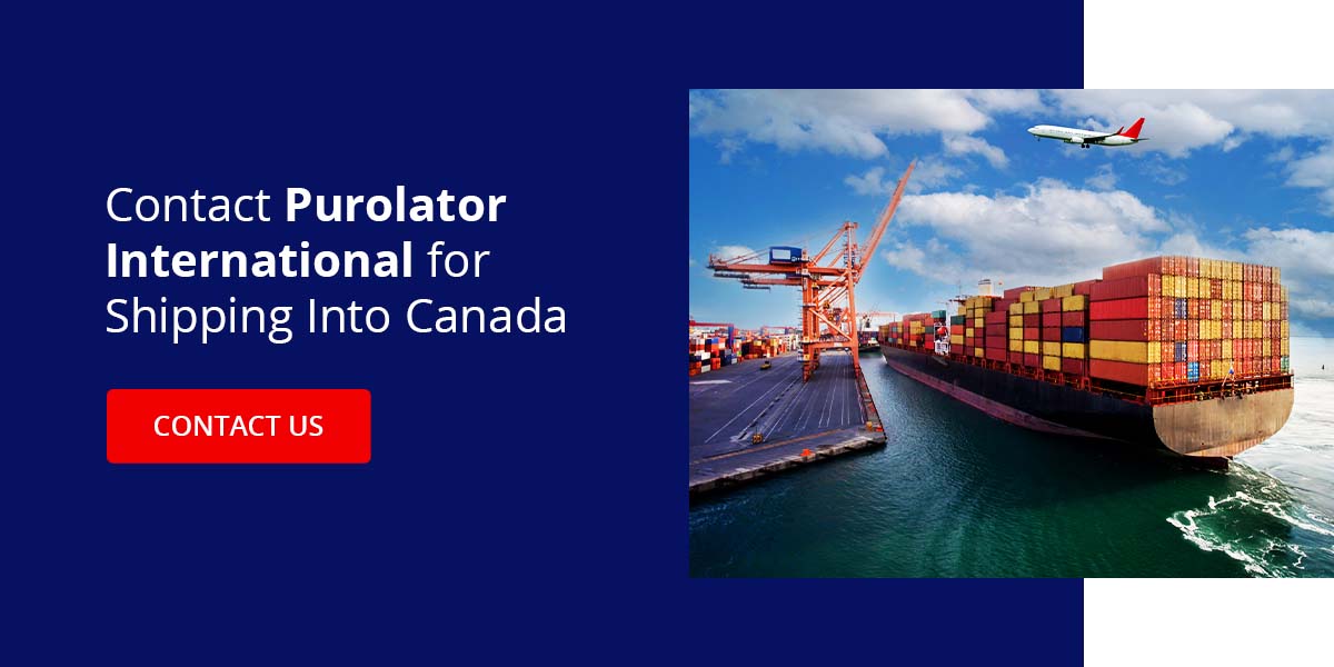 Contact Purolator International for Shipping Into Canada